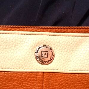 Stone Mountain Tan and Cream Leather Bag